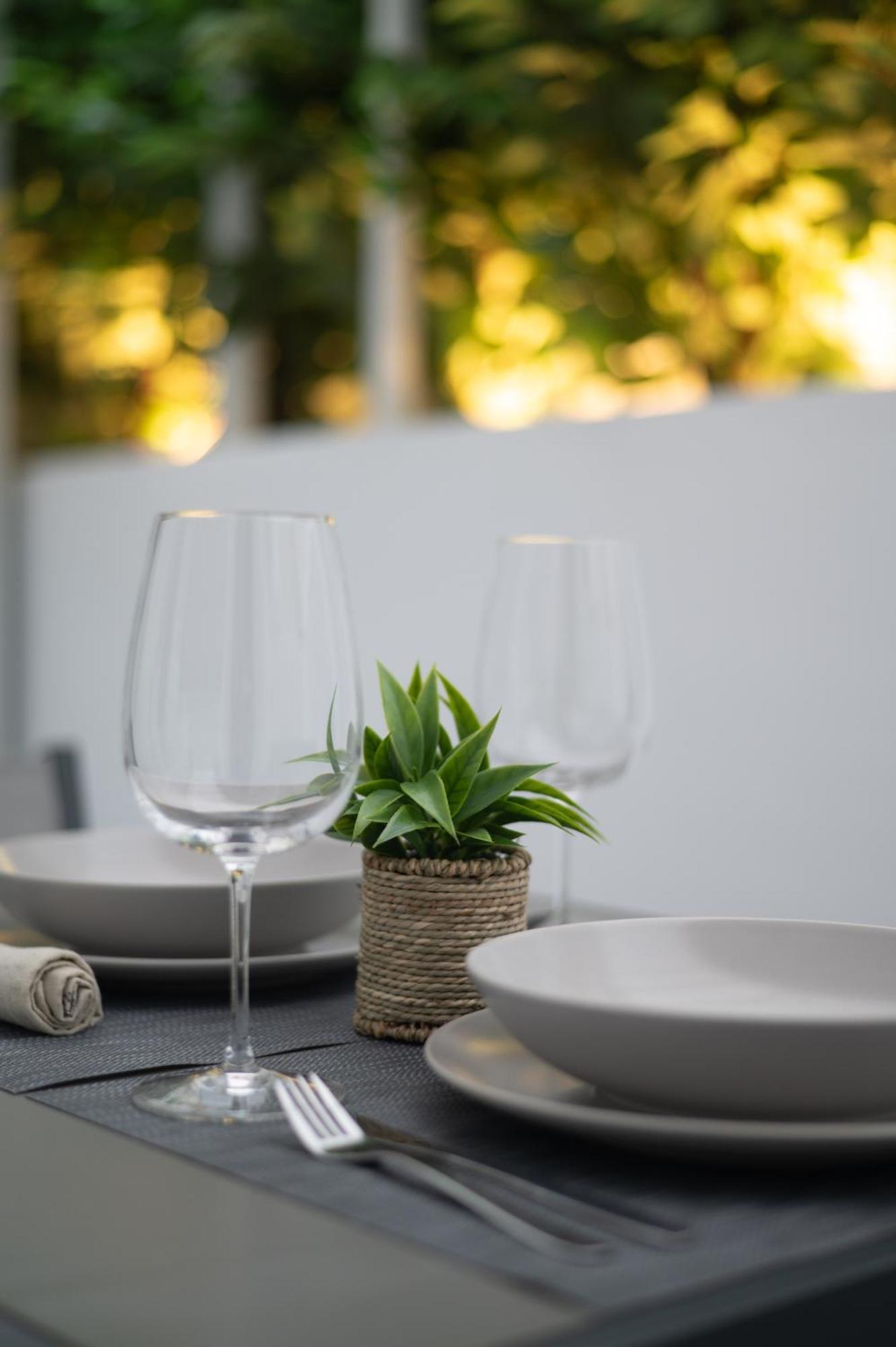 Honey Oak & Cream Patio By Nest Daire Selanik Dış mekan fotoğraf